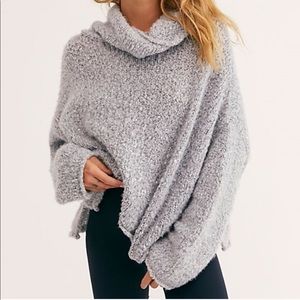 Free People Gray Cozy Sweater